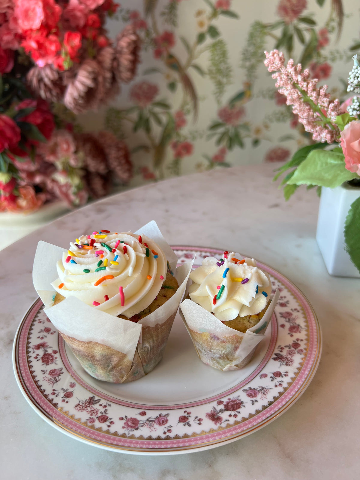 Vanilla funfetti with vanilla buttercream