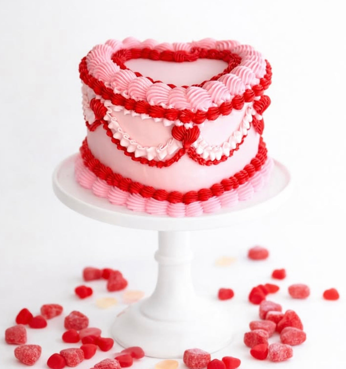 Vintage Heart Cake